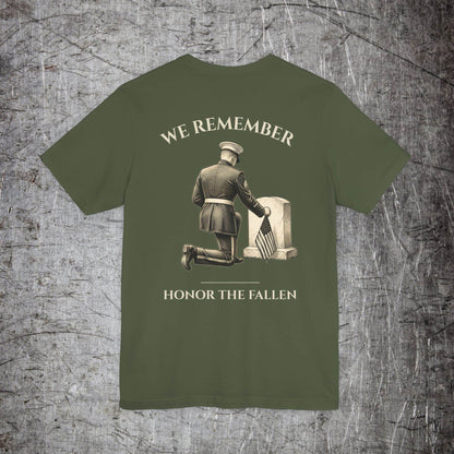 Printify T-Shirt Military Green / S We Remember Memorial T‑Shirt