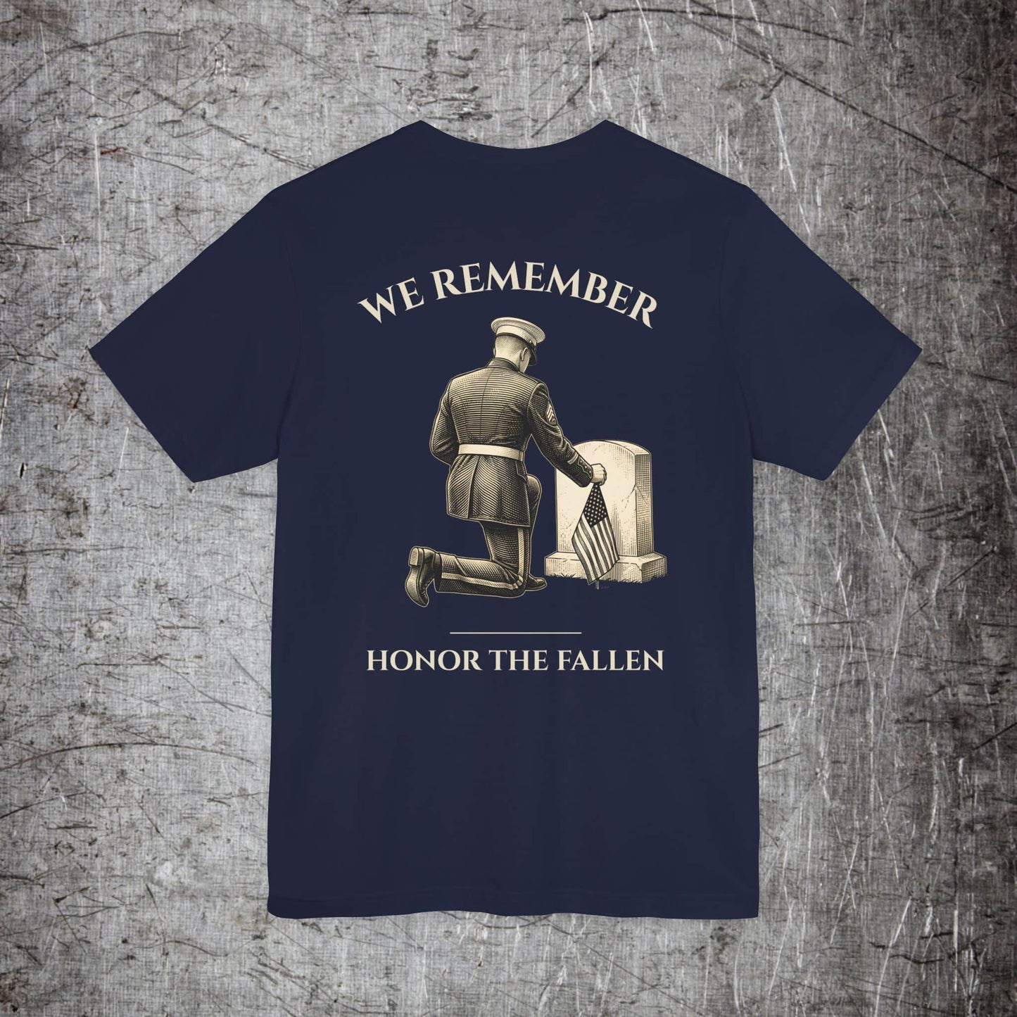 Printify T-Shirt Navy / S We Remember Memorial T‑Shirt