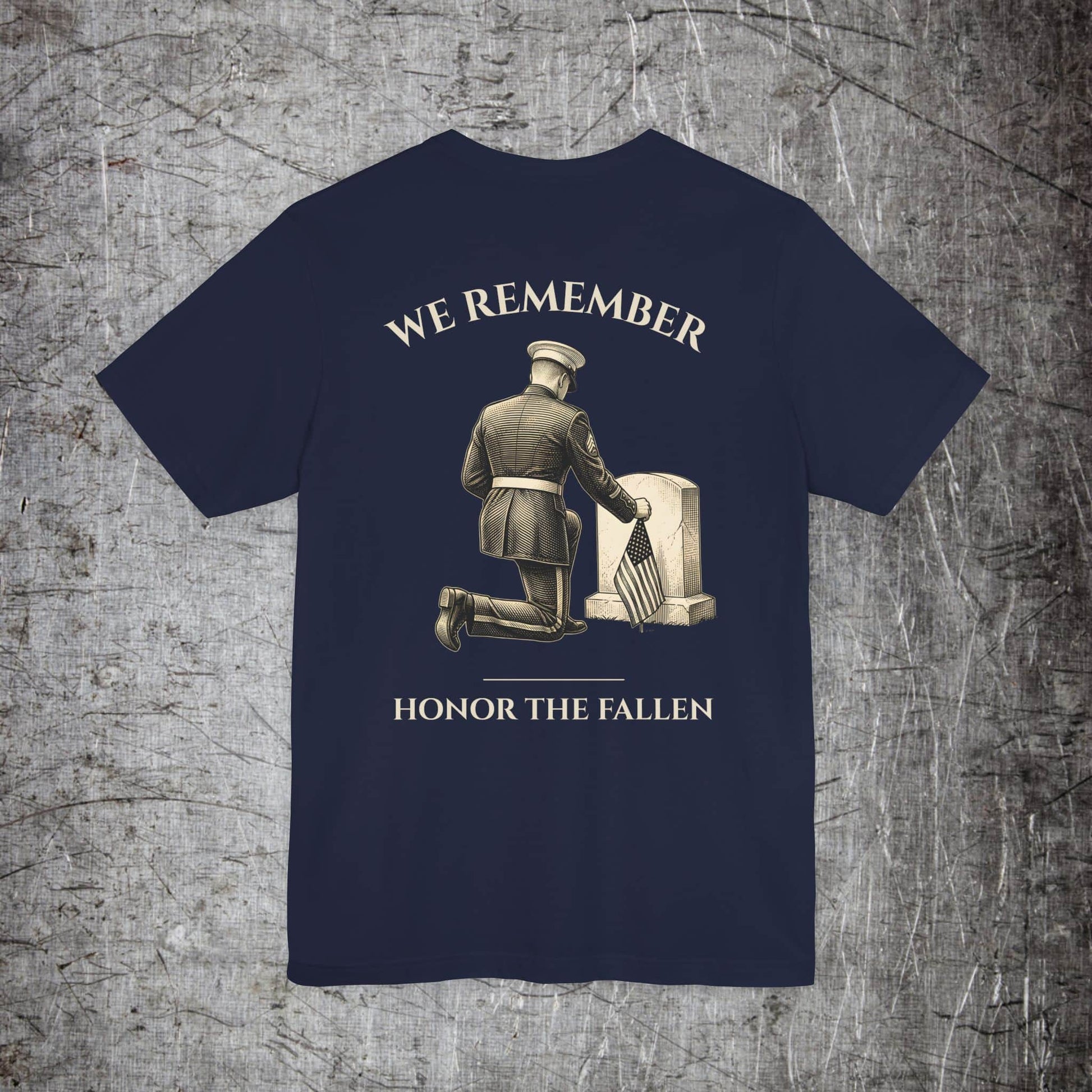 Printify T-Shirt Navy / S We Remember Memorial T‑Shirt